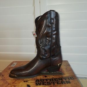 Laredo NY Lizard Print Boots 12D